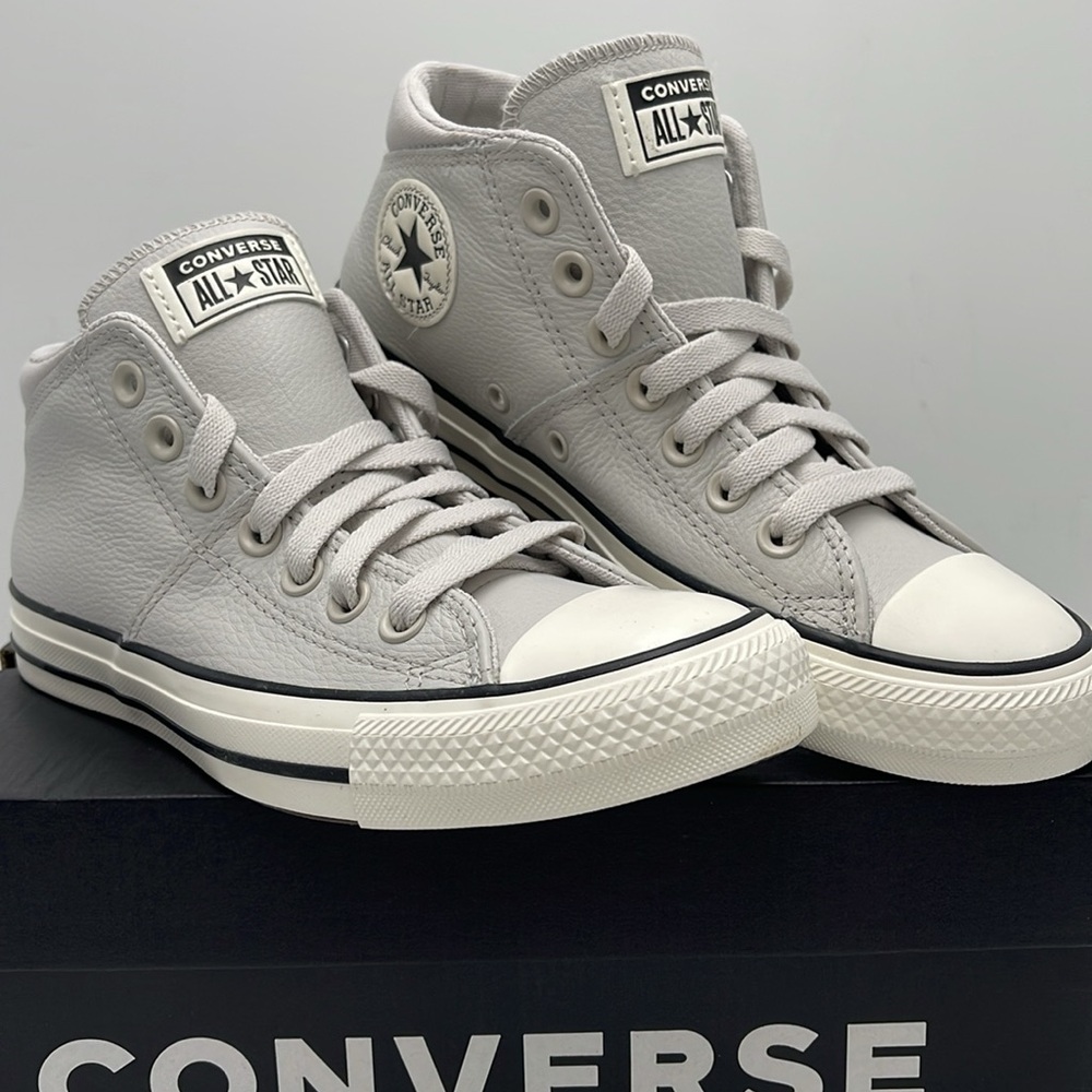 Converse Women's Chuck Taylor All Star High Top Sneakers - Light Gray - Picture 6 of 16